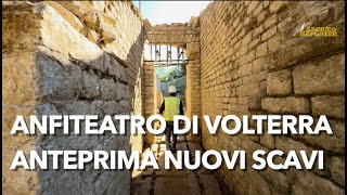 Anfiteatro romano di Volterra le prime immagini del nuovo scavo archeologico  Anteprima [upl. by Htilil]