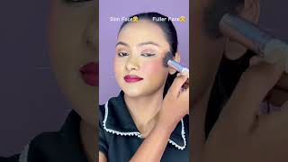 Slim OR Fuller Face👧 Blush Lagane ka Sahi Tarika blush slimface blushtechnique beauty shorts [upl. by Jadwiga]