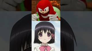 Knuckles Rates Kanokon Girls anime knucklesratesmeme sonicthehedgehog knucklesedit [upl. by Ilse890]