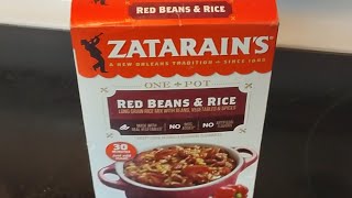 Making Zatarains Red Beans and rice with Chicken added [upl. by Enaamuj]