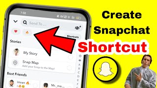 1 click me sabko snap kaise bheje  How to create Snapchat streak shortcut  in hindi [upl. by Lewendal]