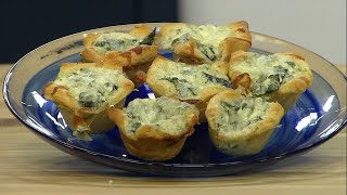 Sponsored The Place Cooking With Kaitlyn Spinach Bites [upl. by Lynnette472]