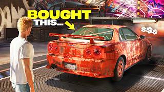 I Bought a JUNKYARD Skyline in Underground Garage NEW Open World Car Game [upl. by Ittap]