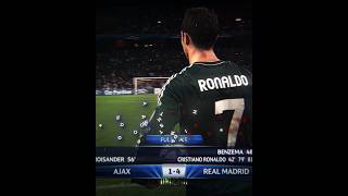 Ronaldo hattrick vs Ajax ☠️ cristiano ronaldo realmadrid football edit shorts cr7 viral [upl. by Kuehn733]