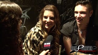 Andy Biersack amp Juliet Simms Interview with Rock Forever Magazine [upl. by Sunderland]