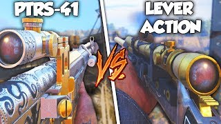 PTRS41 vs LEVER ACTION😍 DLC WEAPON SHOWDOWN  COD WW2 DLC WEAPONS [upl. by Solahcin]