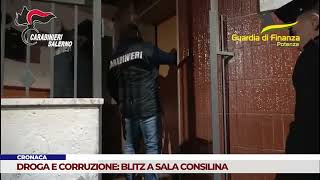 CRONACA DROGA E CORRUZIONE BLITZ A SALA CONSILINA [upl. by Teddy]