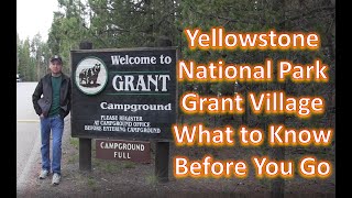 Yellowstone National Park  Grant Village Campground Review [upl. by Kentigerma]