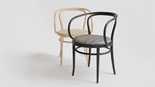 Thonet reinterprets classic bentwood 209 chair with Bolons Villa La Madonna material [upl. by Salot]