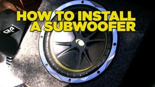 How To Install A Sub Woofer [upl. by Eirahcaz]