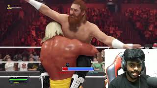 WWE 2K 24 HULK HOGAN VS SAMIZAYN FACECAM REACTION GAMEPLAY TAMIL [upl. by Felicio]