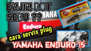 ENJIN BOT SEBU YAMAHA ENDURO 15 HP [upl. by Sharyl177]