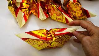 How to fold Ti Kong Kim joss paper Gold Ingots or Tian Kong Gold 元寶 For Pai Ti Kong [upl. by Hyacinthe66]