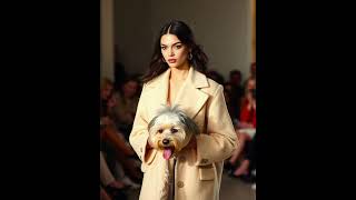 quotKendall Jenner Runway Chic with a Furry Friendquot [upl. by Aeki]