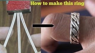 making a ring from silver wirehow its madejewellery makinggold smith luke [upl. by Hctud]