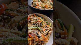 FIDEOS CON POLLO Y VEGETALES AL WOK [upl. by Yebba]