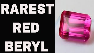 Red Beryl  Rarest of the Beryl Family  Emeralds Aquamarines Helidor  investment gems [upl. by Hylan]