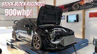 We make over 900WHP on a STOCK Subaru Assembled EJ257 Block [upl. by Eimilb]