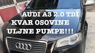 AUDI A3 8P 20TDI KVAR OSOVINE ULJNE PUMPE [upl. by Peugia]