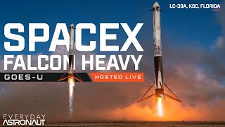 Watch SpaceX Launch Falcon Heavy For GOESU [upl. by Nillad]