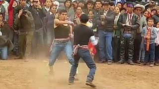 Takanakuy Peruvian fight club festival to solve disputes before the New Year [upl. by Minor]