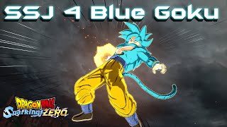 SSJ 4 Blue Goku In Sparking Zero [upl. by Todhunter]