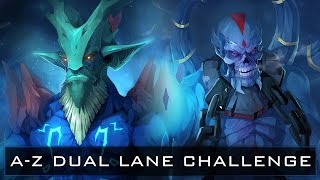 Dota 2 AZ Dual Lane Challenge  Leshrac and Lich [upl. by Allenaj]