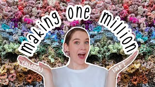 Making 1 million scrunchies in 12 hours attempt take 2 scrunchie challenge business  QampA [upl. by Bethina109]