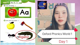 Oxford Phonics World 1 Day 1 သားသားမီးမီးတို့အတွက် မသိမဖြစ် အင်္ဂလိပ်အက္ခရာ အသံများ oxford phonics [upl. by Cis]