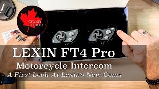 Lexins New FT4 Pro Bluetooth Motorcycle Coms  Our First Look [upl. by Nerin]