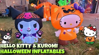 Cuteness OVERLOAD Hello Kitty amp Kuromi Halloween Inflatable Blow Ups 2024 Walmart [upl. by Kaela]