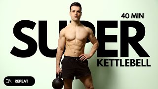 40 min SUPERSET KETTLEBELL workout  Full body workout [upl. by Apfelstadt]