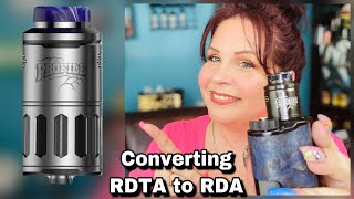 Profile RDTA Converting to RDA  Build amp Wicking [upl. by Ariew]