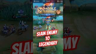 ALPHA slain enemy to legendary ⁉️ shorts mobilelegends mlbb [upl. by Hathcock735]