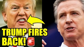 Trump SNAPS At California’s Governor Newsom Over New THREAT [upl. by Jedediah]