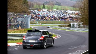 Carfreitag 2023 Nürburgring Nordschleife Touristenfahrten Onboard Lap in Suzuki Swift Sport NZ [upl. by Trici686]