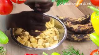 Recette banane plantain amp sauce daccompagnement [upl. by Shih]