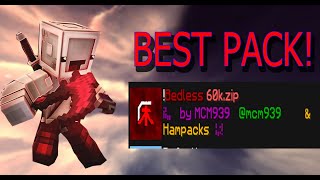 Best Texture Pack Bedless Noob 60k Fps Boost [upl. by Zoilla]