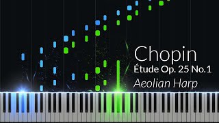 Chopin  Étude Op 25 No 1 “Aeolian Harp” Piano Tutorial [upl. by Merete52]