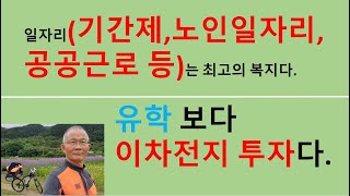 일자리공무직 기간제 공공근로 노인일자리 공무원요양사는 최고의 복지다 유학보다 이차전지투자다 [upl. by Nogaem]