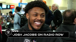 Josh Jacobs on the FedEx Ground Player of the Year Award and His Historic Game Against the Seahawks [upl. by Caddaric]