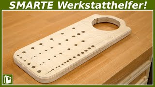 3 SMARTE Werkstatthilfen zum selber bauen Werkstatt Ideen  Franks Shed [upl. by Shirl571]