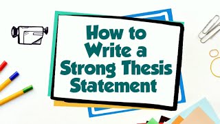 Thesis Statement [upl. by Rebmetpes]