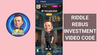 Riddle Rebus Investment Video Code Musk Empire [upl. by Ziza]