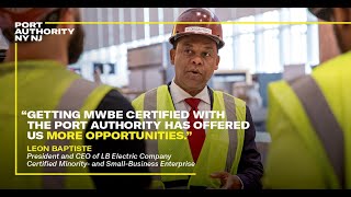 MWBE Certification Testimonial by Leon Baptiste President and CEO of LB Electric Company [upl. by Solraced]