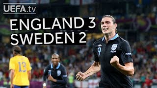 ENGLAND secure first ever competitive win over SWEDEN at EURO 2012 [upl. by Kenrick758]