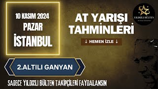 10 Kasım 2024 Pazar İSTANBUL At Yarışı Tahminleri tjktv [upl. by Mehs64]