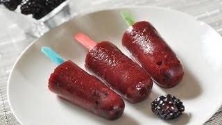 Paletas heladas de zarzamora  Blackberry ice pops [upl. by Adihahs890]