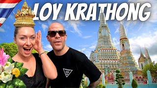 Thai festival LOY KRATHONG in Bangkok Thailand 🇹🇭 PART 2 [upl. by Yeldahc]