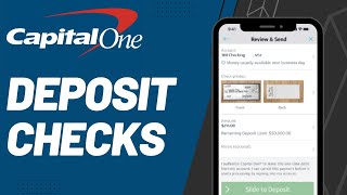 How to Deposit Checks on Capital One Bank  2023 [upl. by Bauske139]